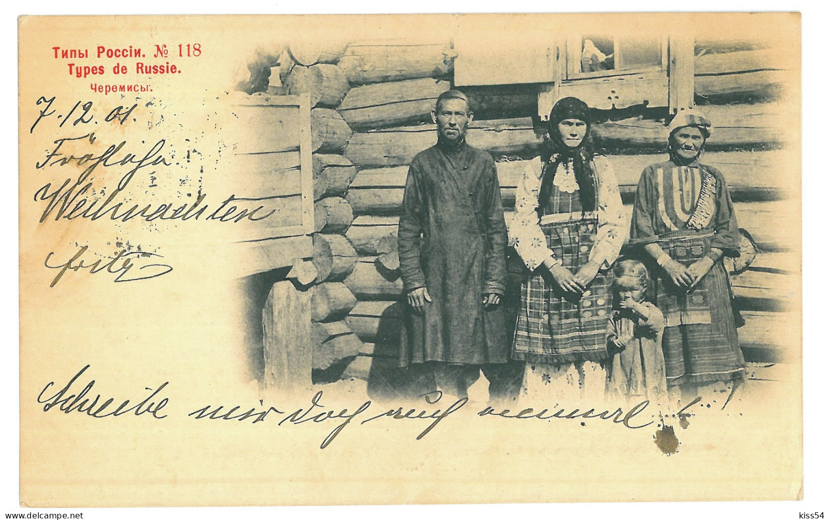 RUS 998 - 23270  ETHNIC From Russia Litho - Old Postcard - Used - 1901 - Russie