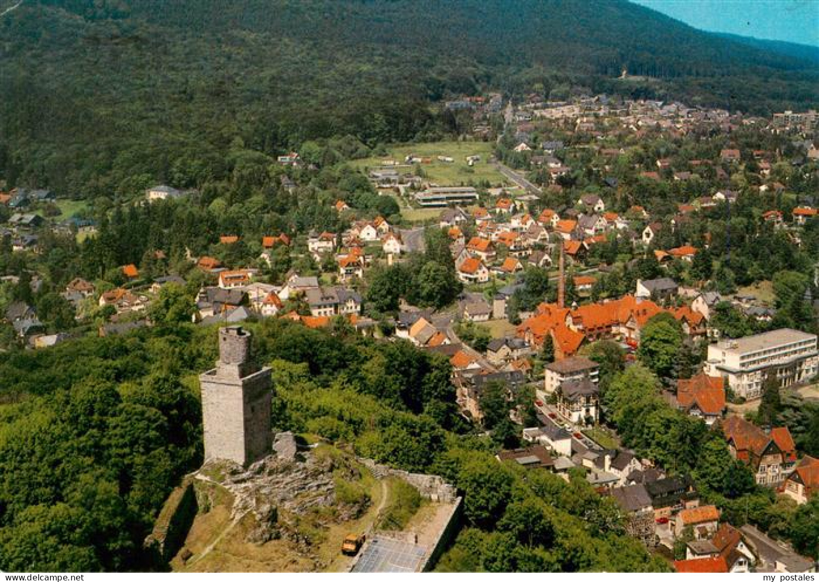 73936130 Falkenstein_Taunus Fliegeraufnahme Mit Burg Falkenstein - Koenigstein