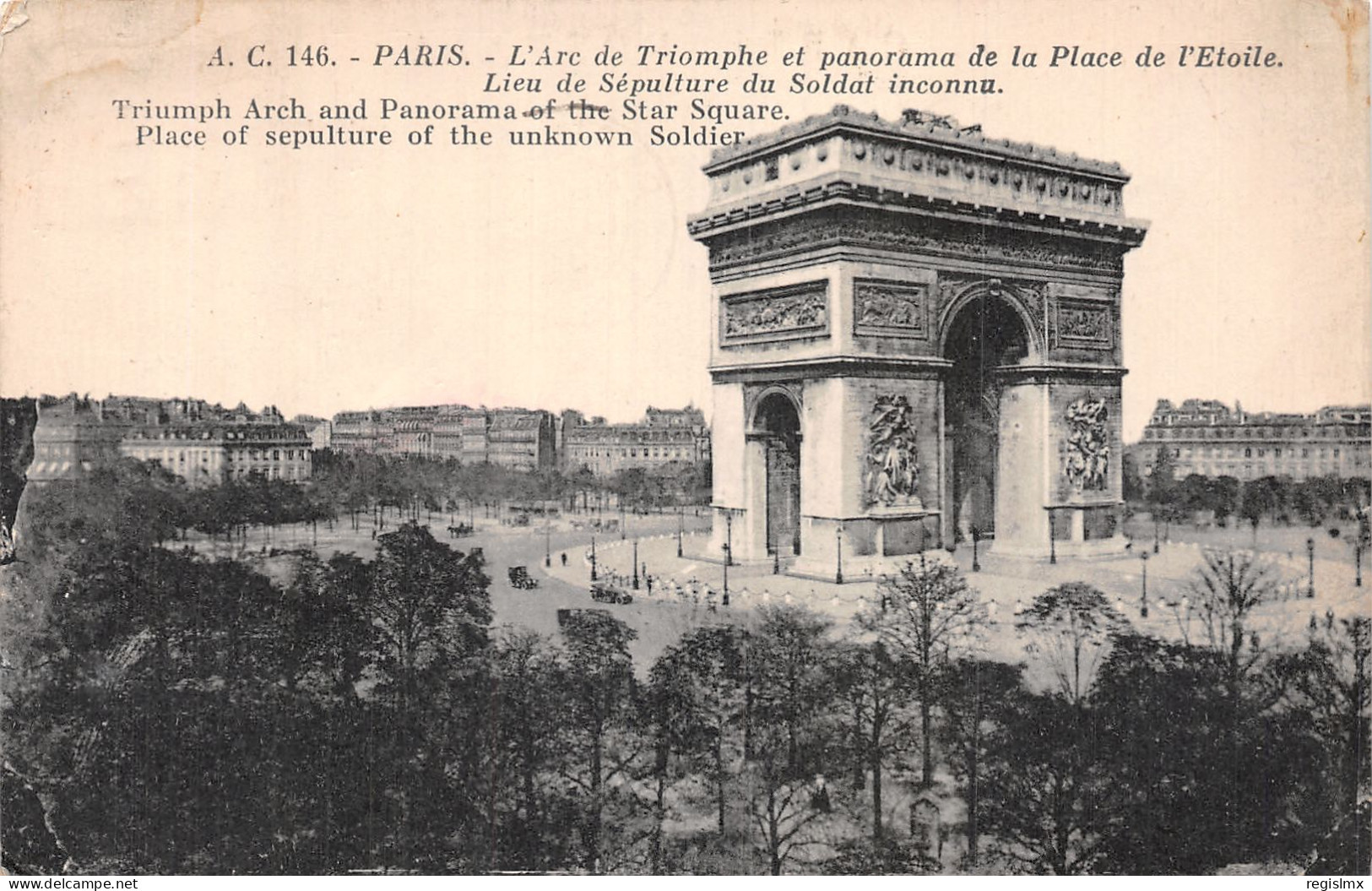 75-PARIS ARC DE TRIOMPHE-N°T2246-G/0245 - Arc De Triomphe