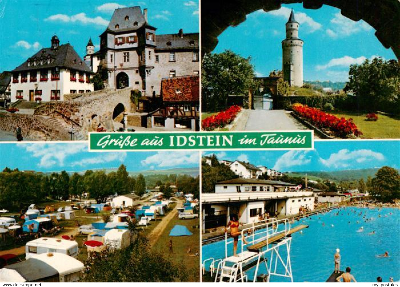 73936096 Idstein Burg Aussichtsturm Camping Schwimmbad - Idstein