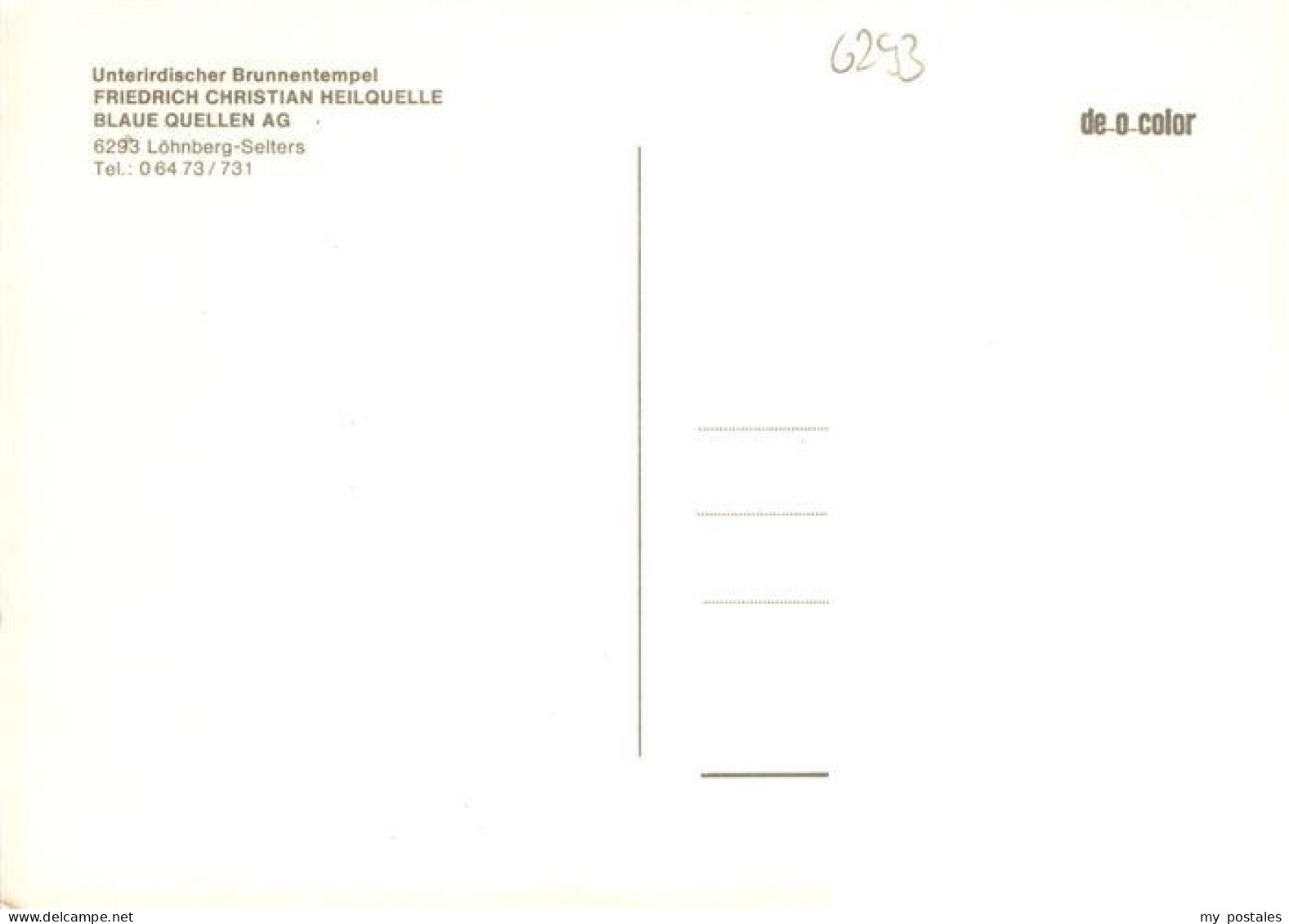 73936069 Selters_Oberlahnkreis Unterirdischer Brunnentempel Friedrich Christian  - Other & Unclassified