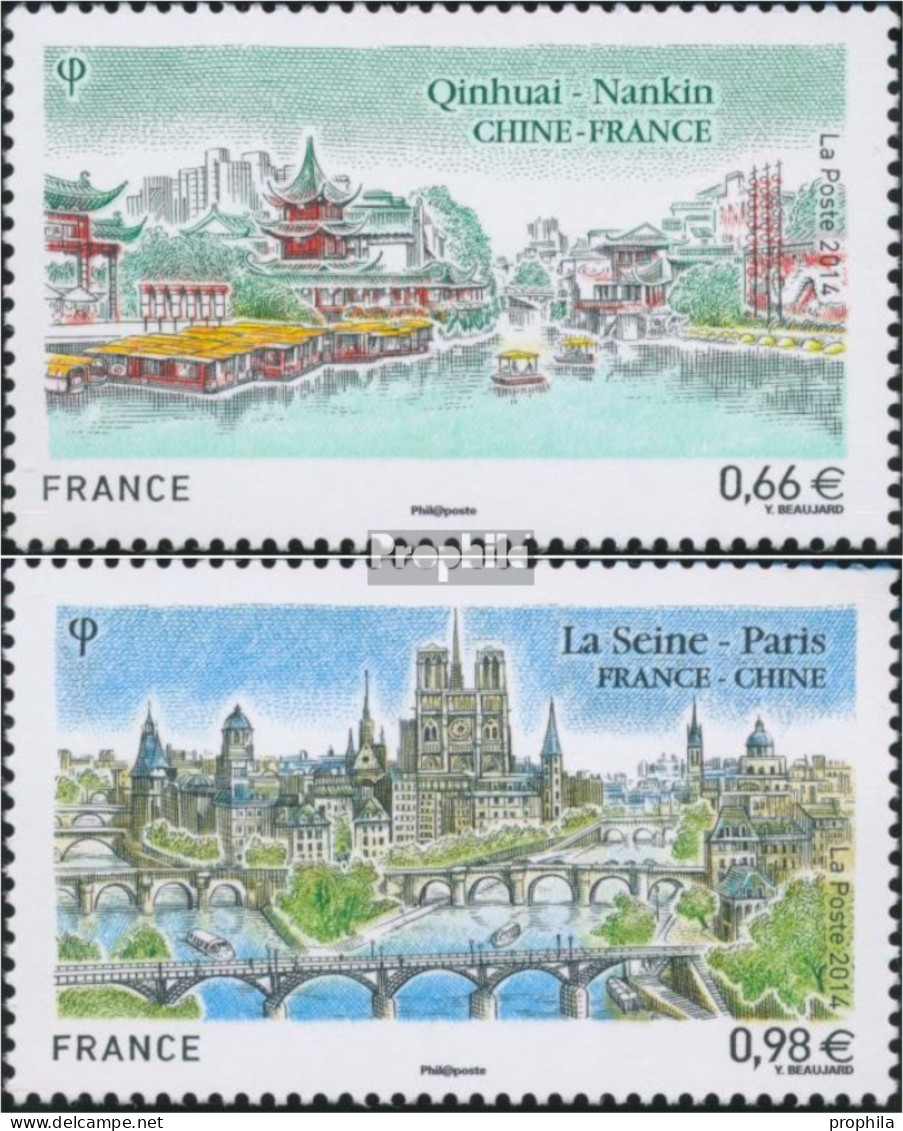 Frankreich 5801-5802 (kompl.Ausg.) Postfrisch 2014 Diplomatische Beziehung - Unused Stamps