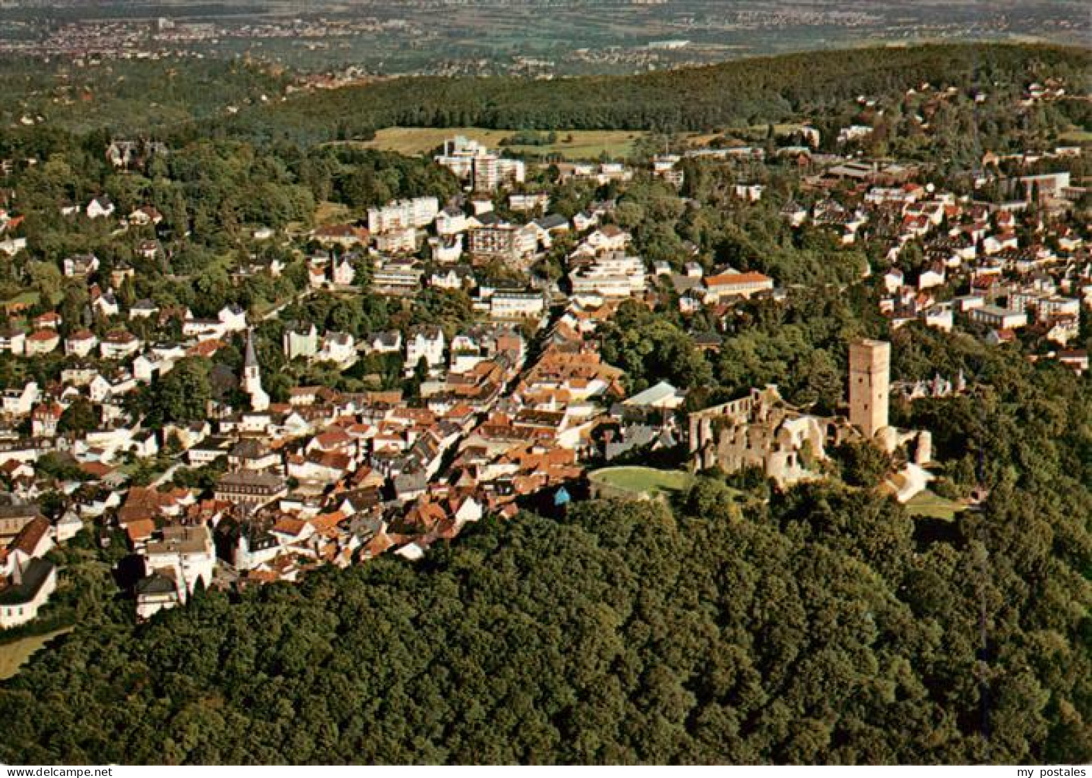 73936028 Koenigstein__Taunus Fliegeraufnahme Mit Burgruine - Königstein