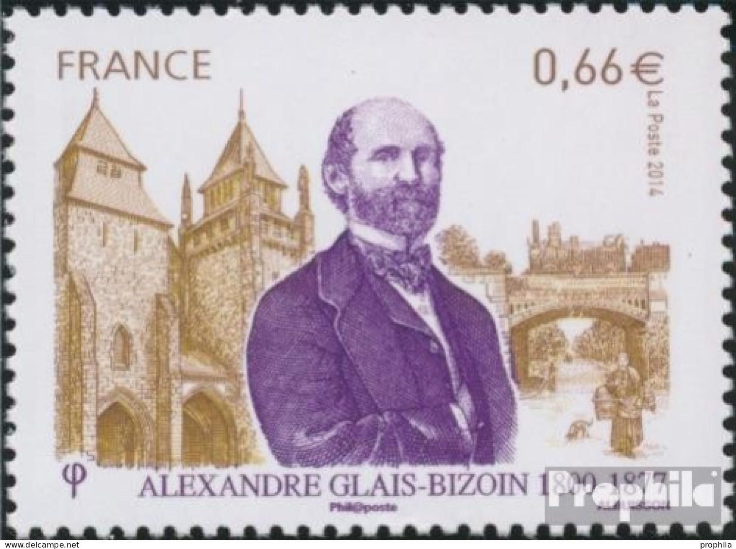 Frankreich 5796 (kompl.Ausg.) Postfrisch 2014 Alexandre Glais Bizoin - Unused Stamps
