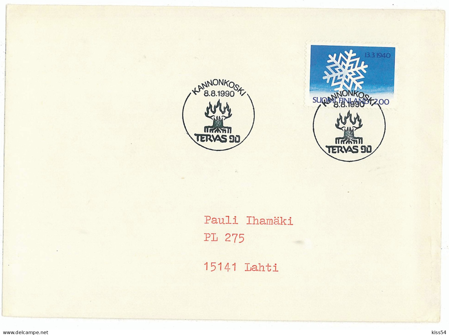 SC 29 - 862 Scout FINLAND - Cover - Used - 1990 - Brieven En Documenten