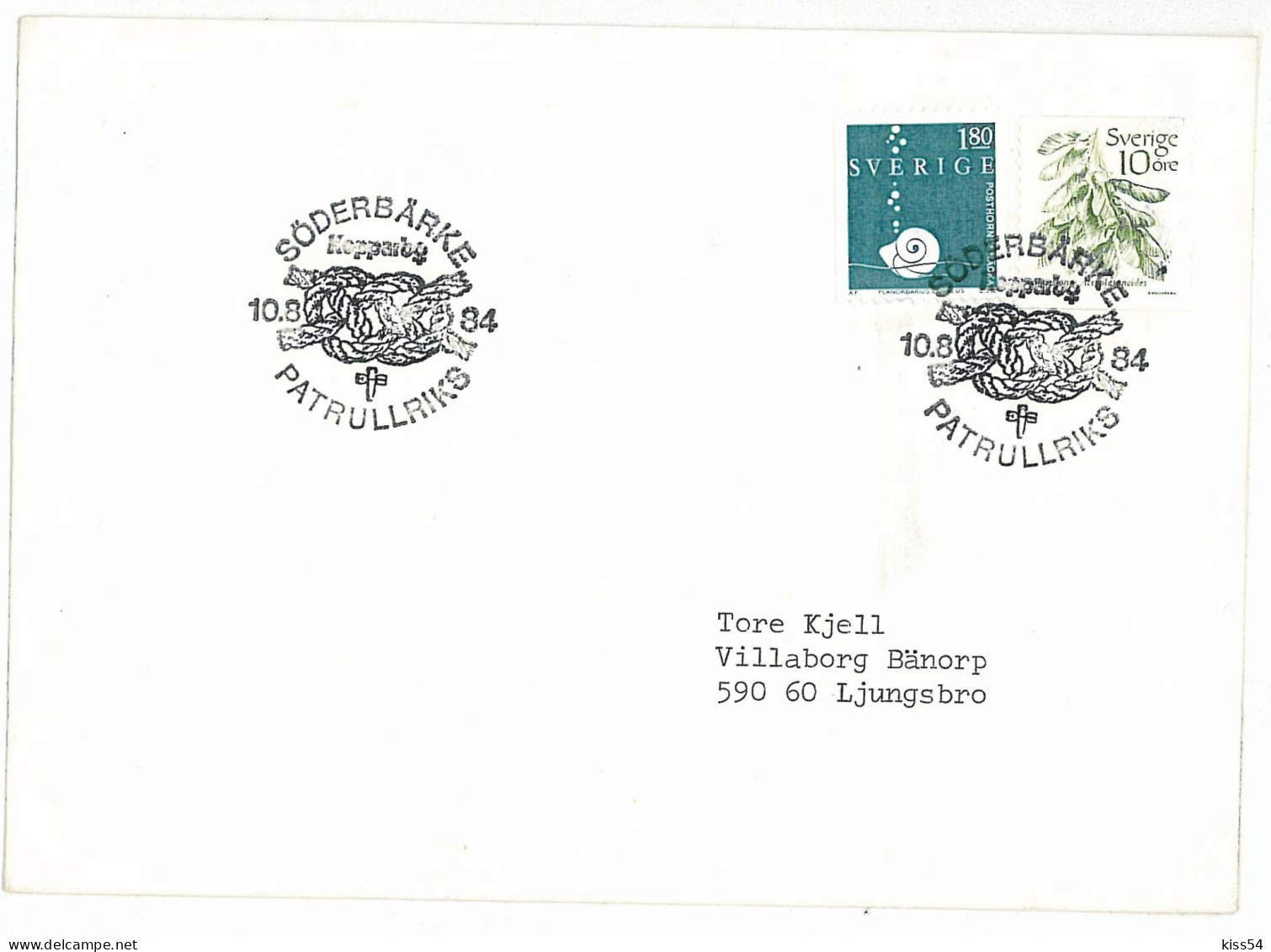 SC 29 - 691 Scout SWEDEN - Cover - Used - 1984 - Brieven En Documenten