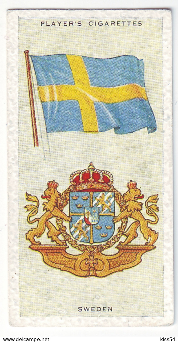 FL 19 - 42-a SWEDEN National Flag & Emblem, Imperial Tabacco - 67/36 Mm - Werbeartikel