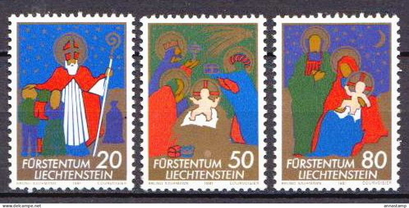 Liechtenstein MNH Set - Navidad