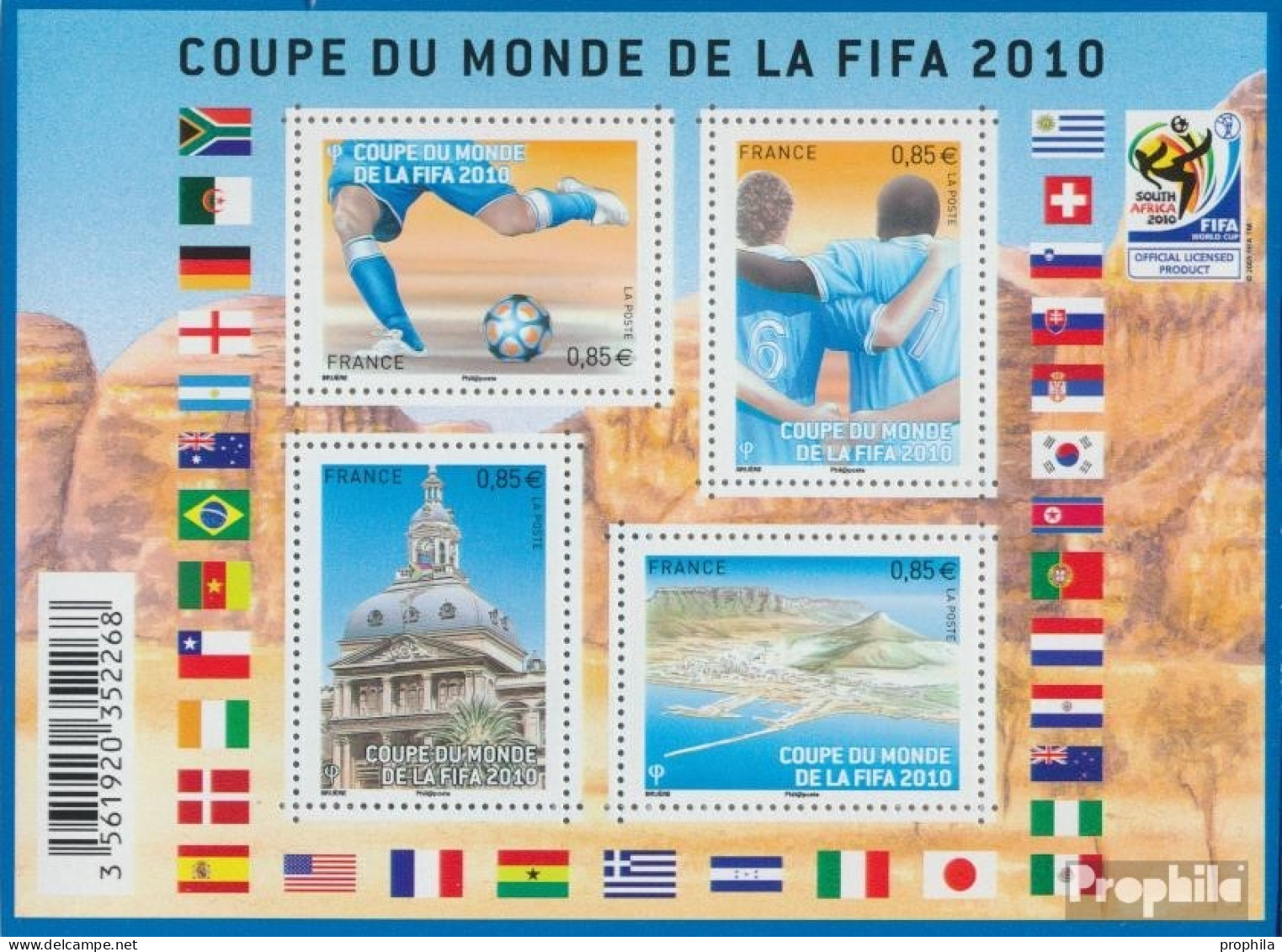 Frankreich Block129 (kompl.Ausg.) Postfrisch 2010 Fußball-WM10 Südafrika - Ungebraucht