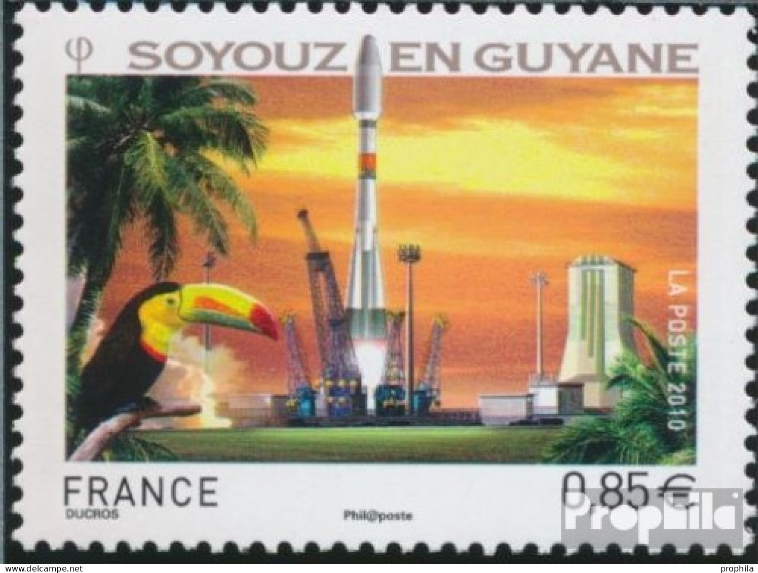 Frankreich 4872 (kompl.Ausg.) Postfrisch 2010 Sojus-Trägerrakete - Ungebraucht