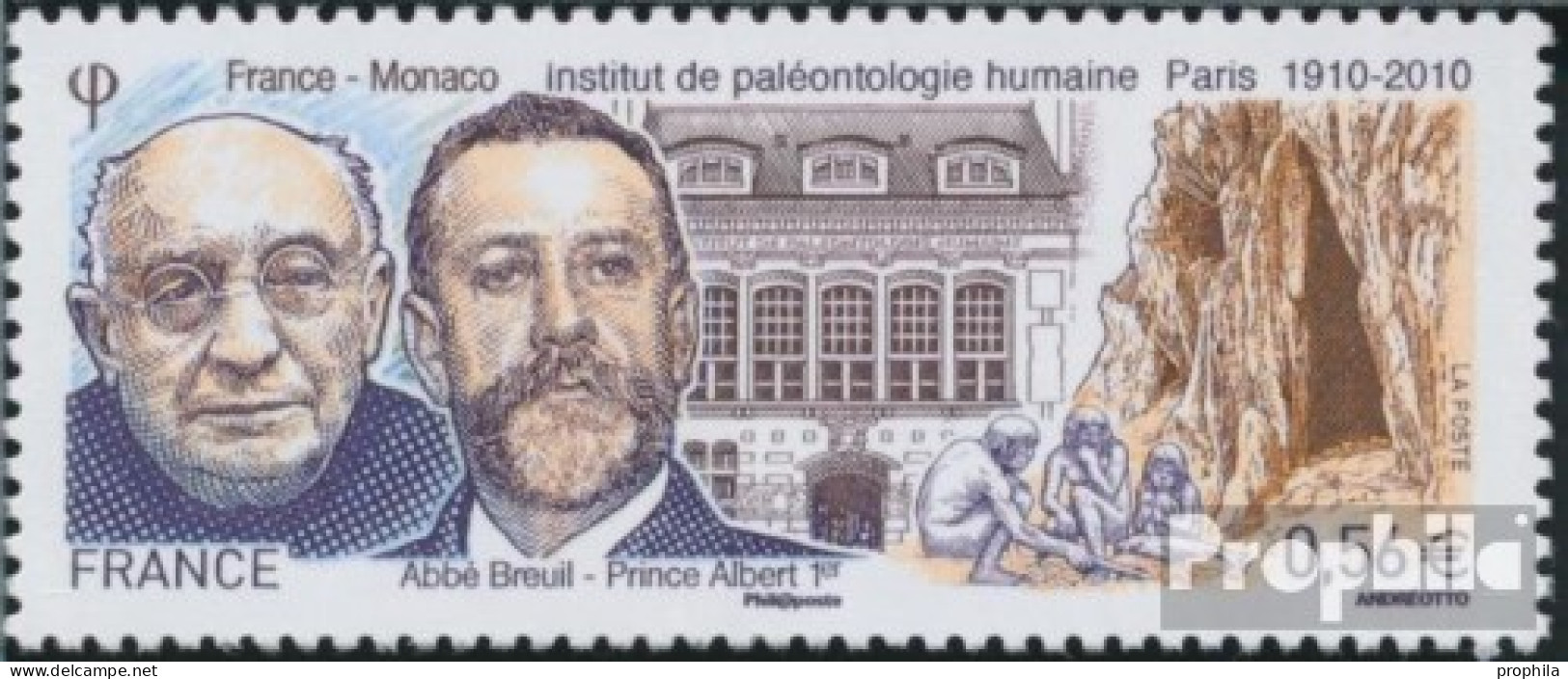 Frankreich 4870 (kompl.Ausg.) Postfrisch 2010 Humanpaläontologie - Unused Stamps