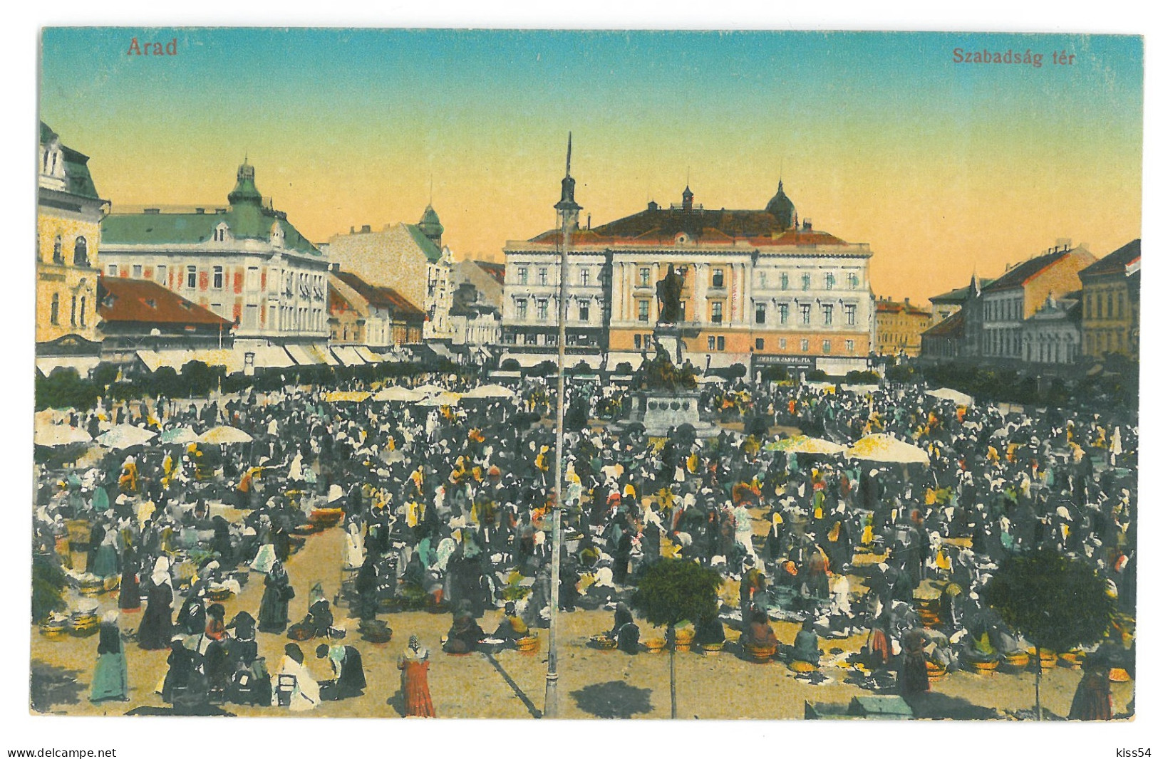 RO 09 - 16182 ARAD, Market, Romania - Old Postcard - Unused - Roemenië