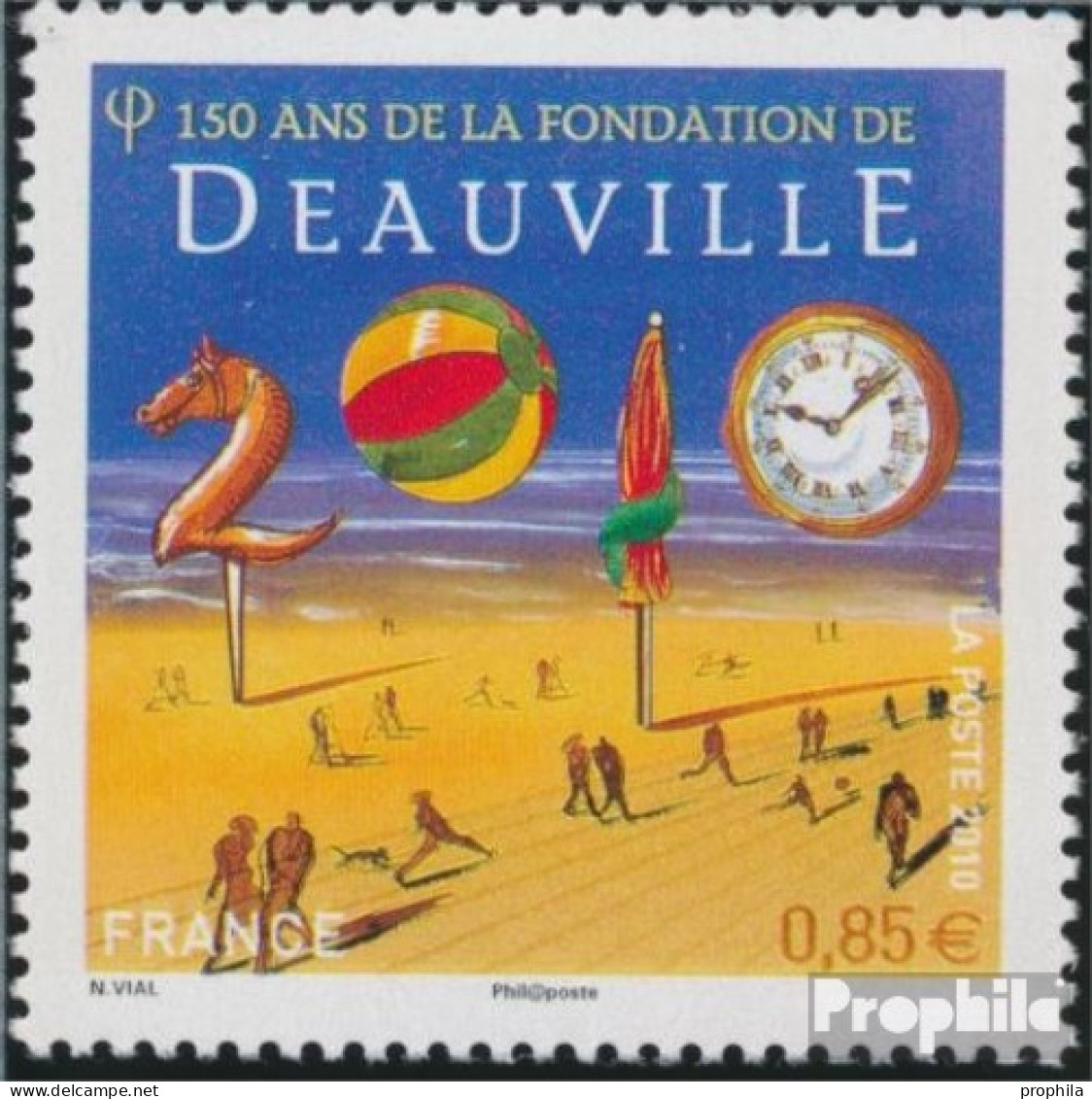 Frankreich 4864 (kompl.Ausg.) Postfrisch 2010 Seebad Deauville - Unused Stamps