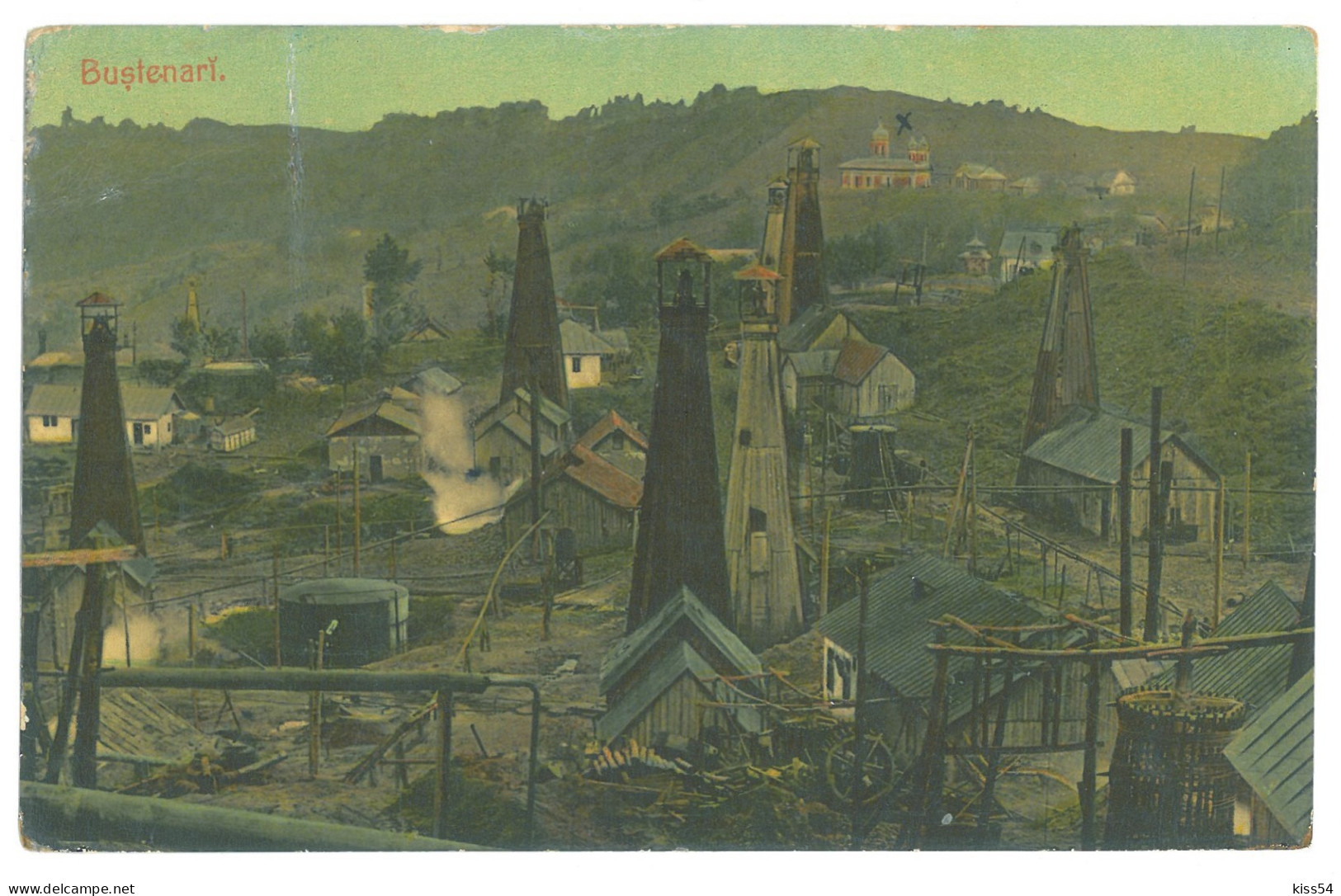 RO 09 - 25087 BUSTENARI, Oil Wells, Romania - Old Postcard - Used - 1903 - Rumänien