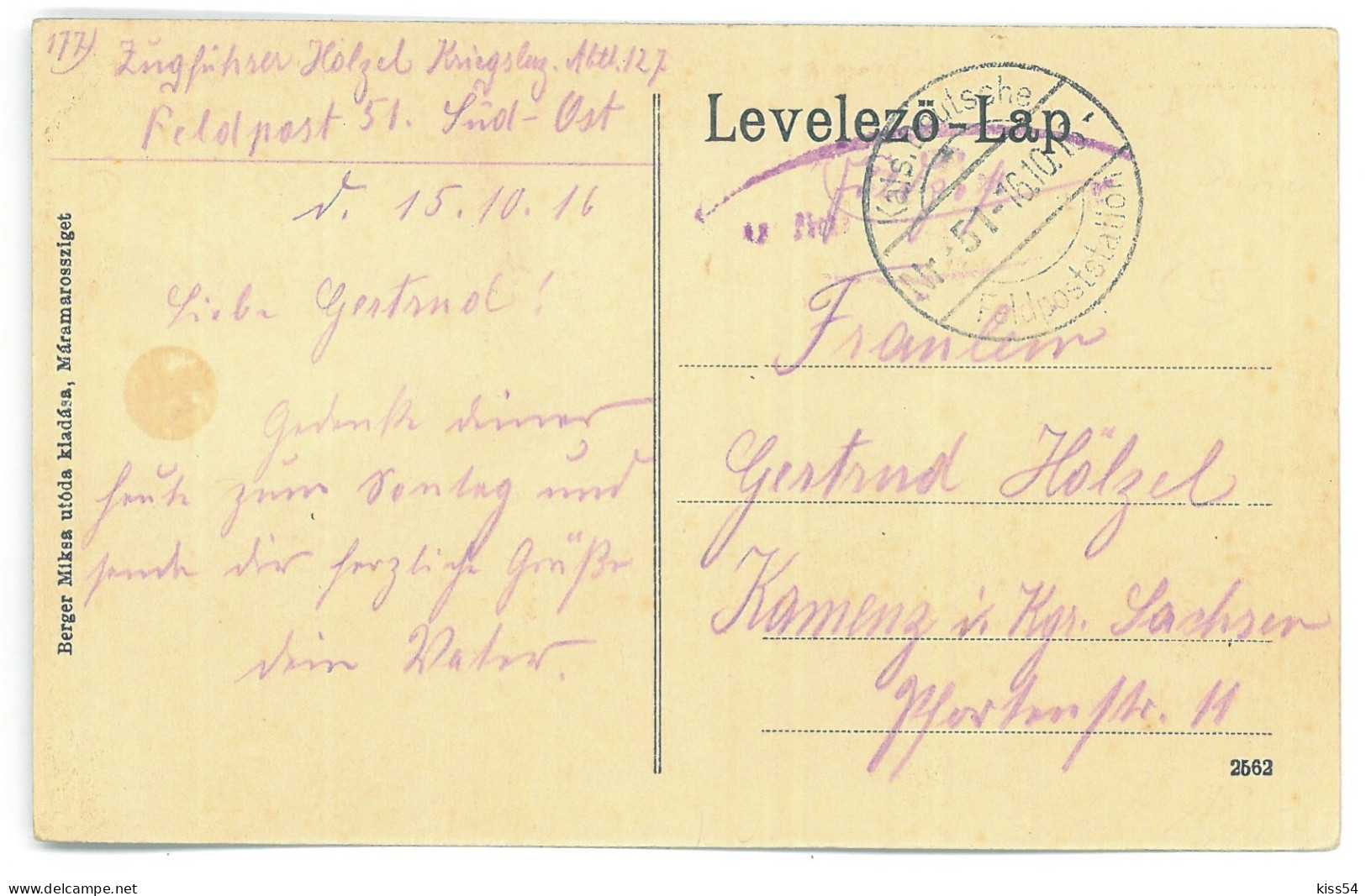 RO 09 - 25143 OCNA SUGATAG, Maramures, Market, Romania - Old Postcard, CENSOR - Used - 1916 - Roemenië