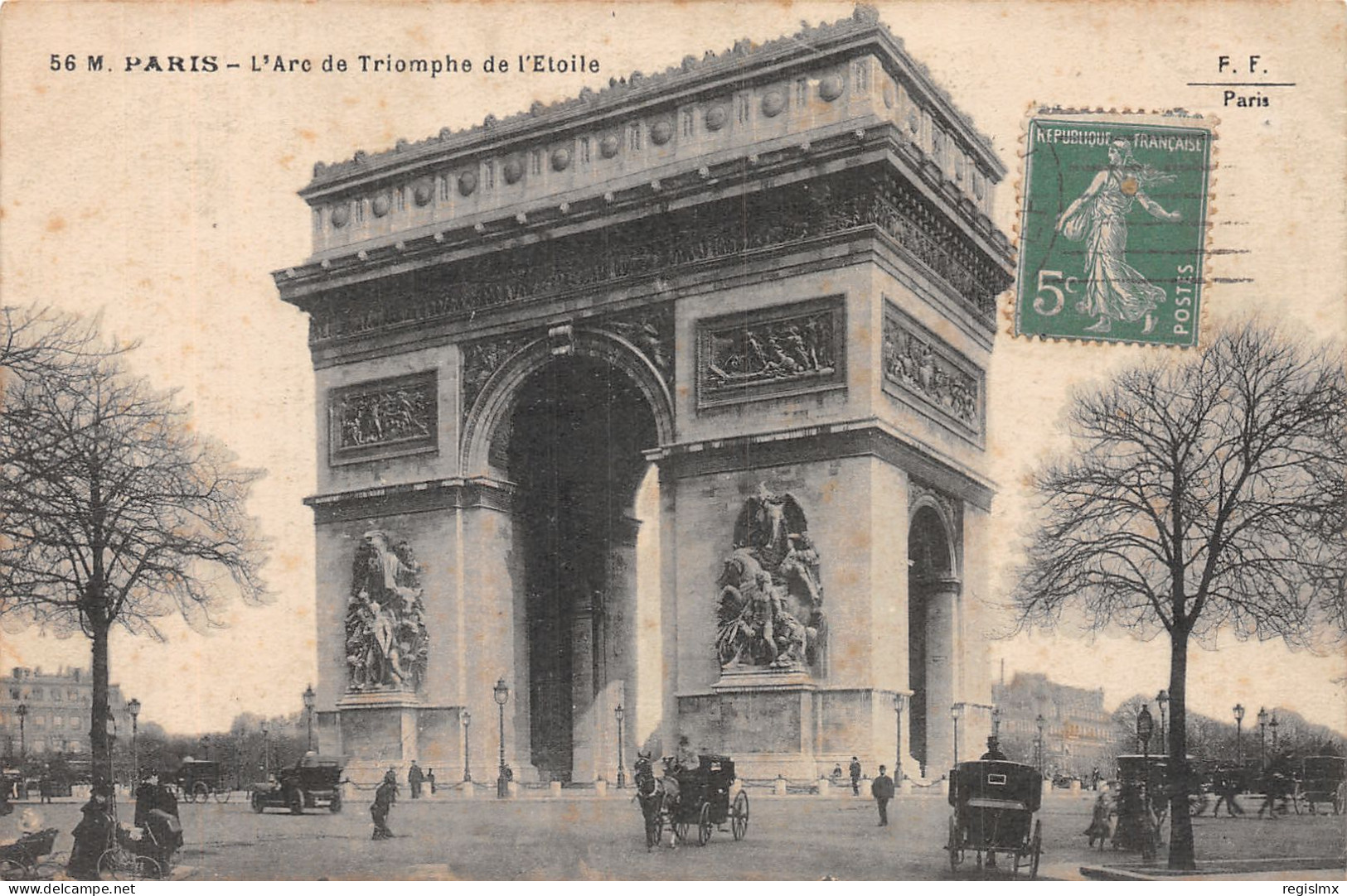 75-PARIS ARC DE TRIOMPHE DE L ETOILE-N°T2249-C/0351 - Arc De Triomphe
