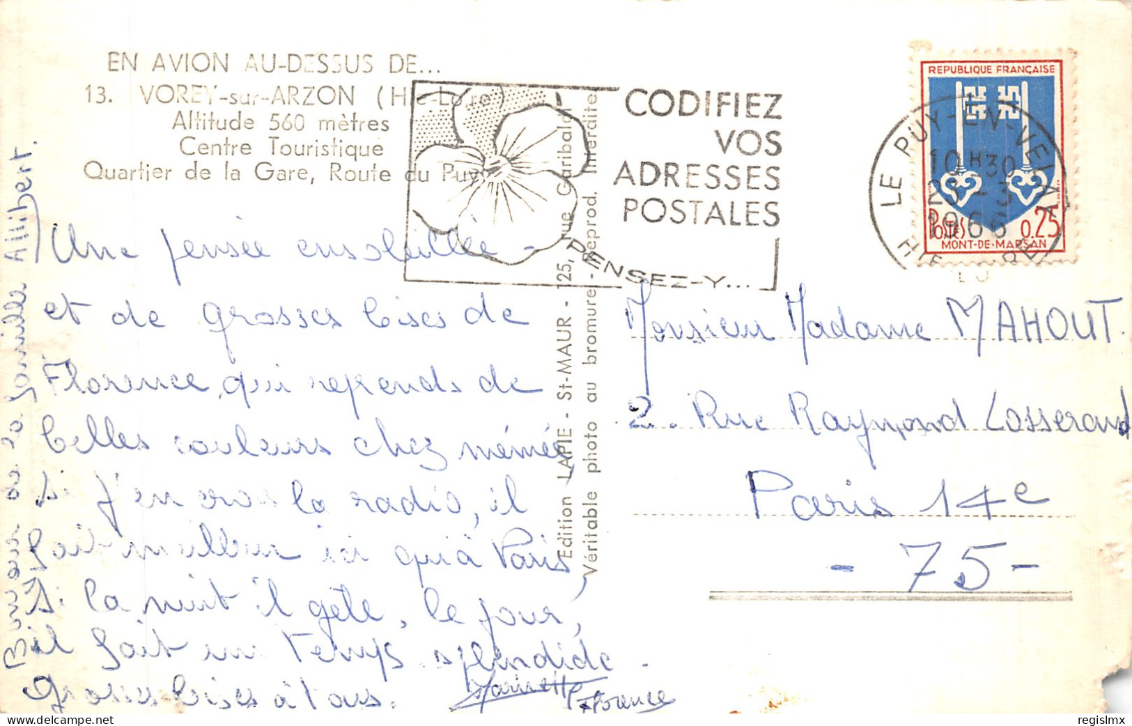 43-VOREY SUR ARZON-N°T2249-C/0303 - Le Puy En Velay