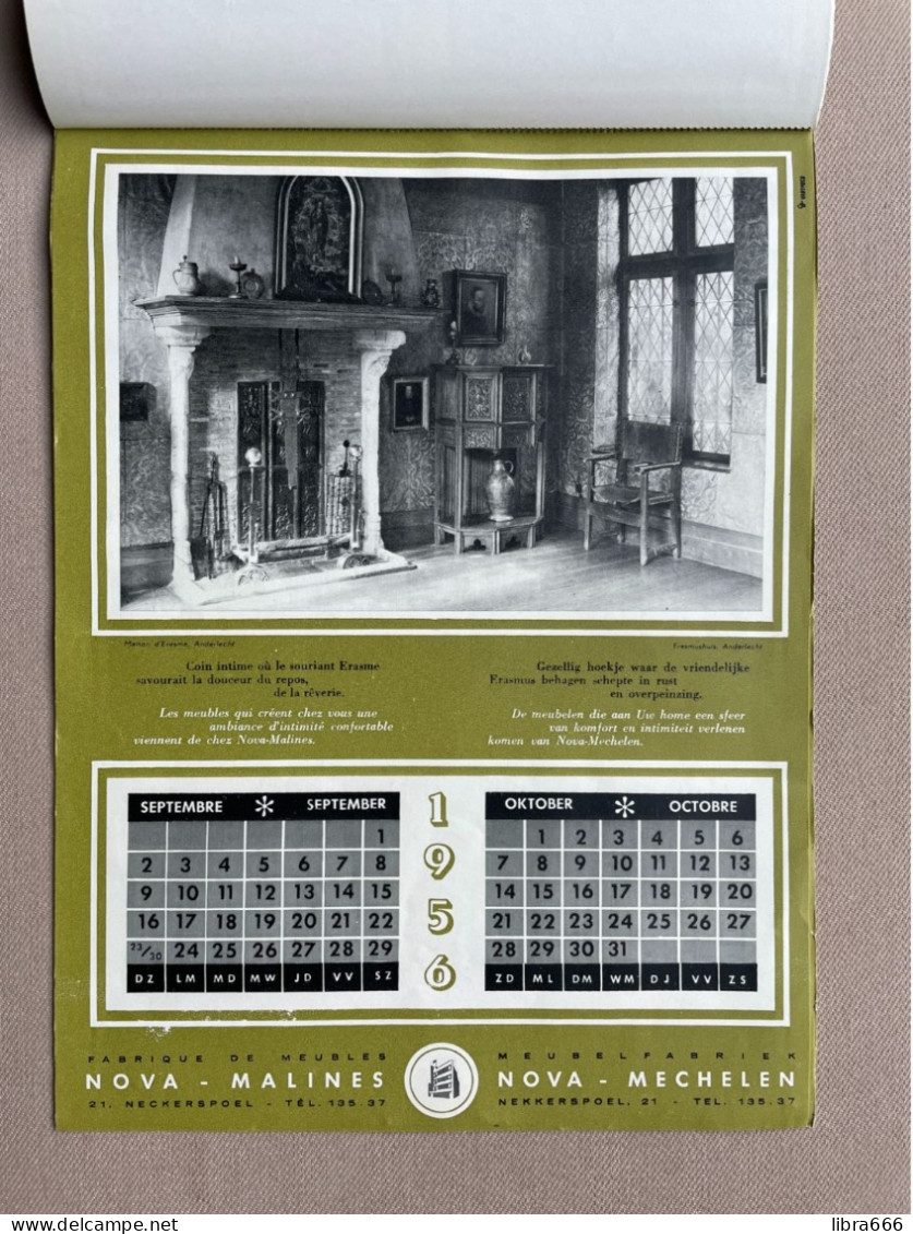 Fabrique De Meubles NOVA - MALINES / Meubelfabriek NOVA - MECHELEN 1956 Maison D'Erasme Anderlecht Erasmushuis 30x21 Cm. - Groot Formaat: 1941-60