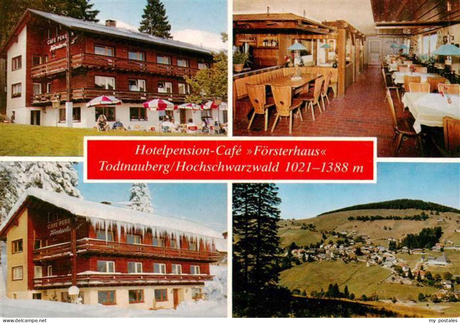 73935153 Todtnauberg Hotelpension Cafe Foersterhaus Gastraum Panorama - Todtnau