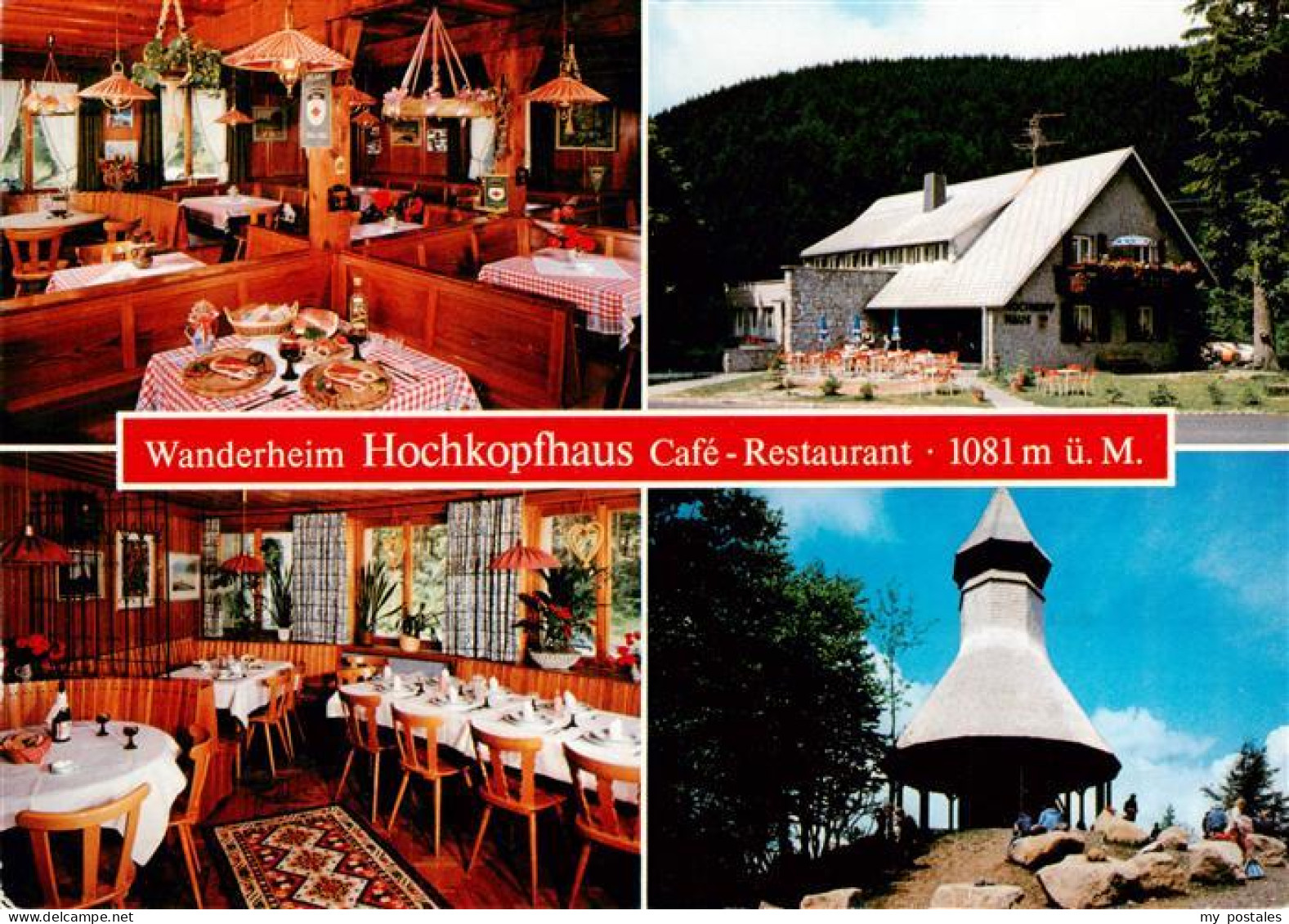 73935150 Todtnau Cafe Restaurant Wanderheim Hochkopfhaus Gastraeume Hochkopfturm - Todtnau