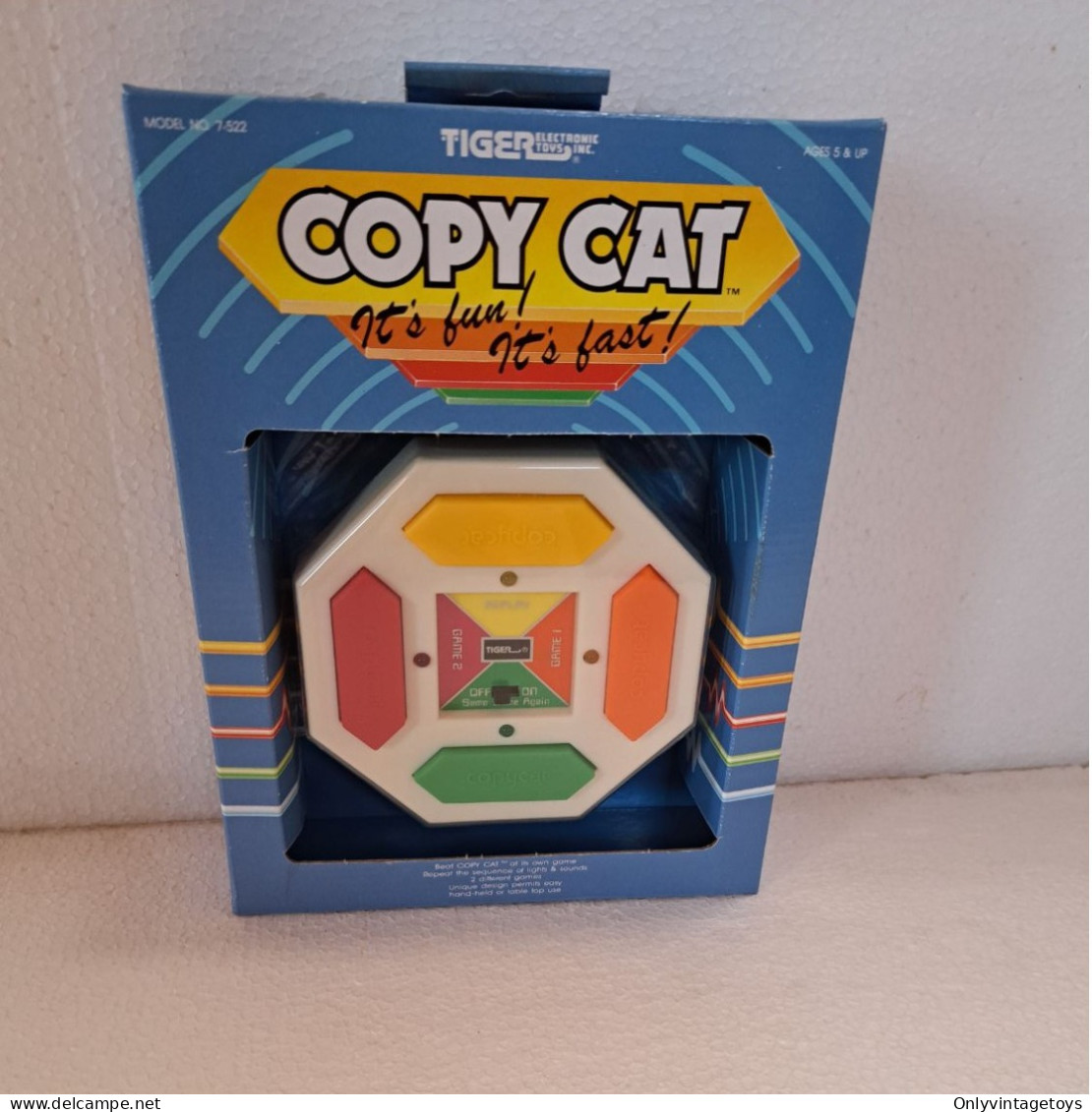 Copy Cat TIGER Electronic Game. Rare, Vintage 80's, Boxed - Toy Memorabilia