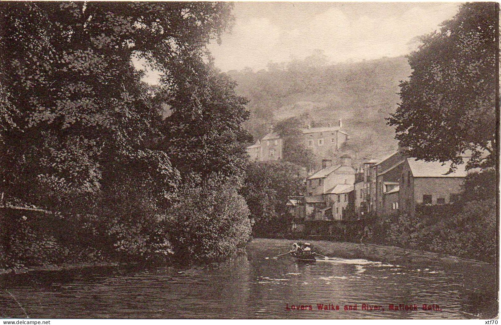 PPC: Lovers Walks And River, Matlock Bath - Derbyshire