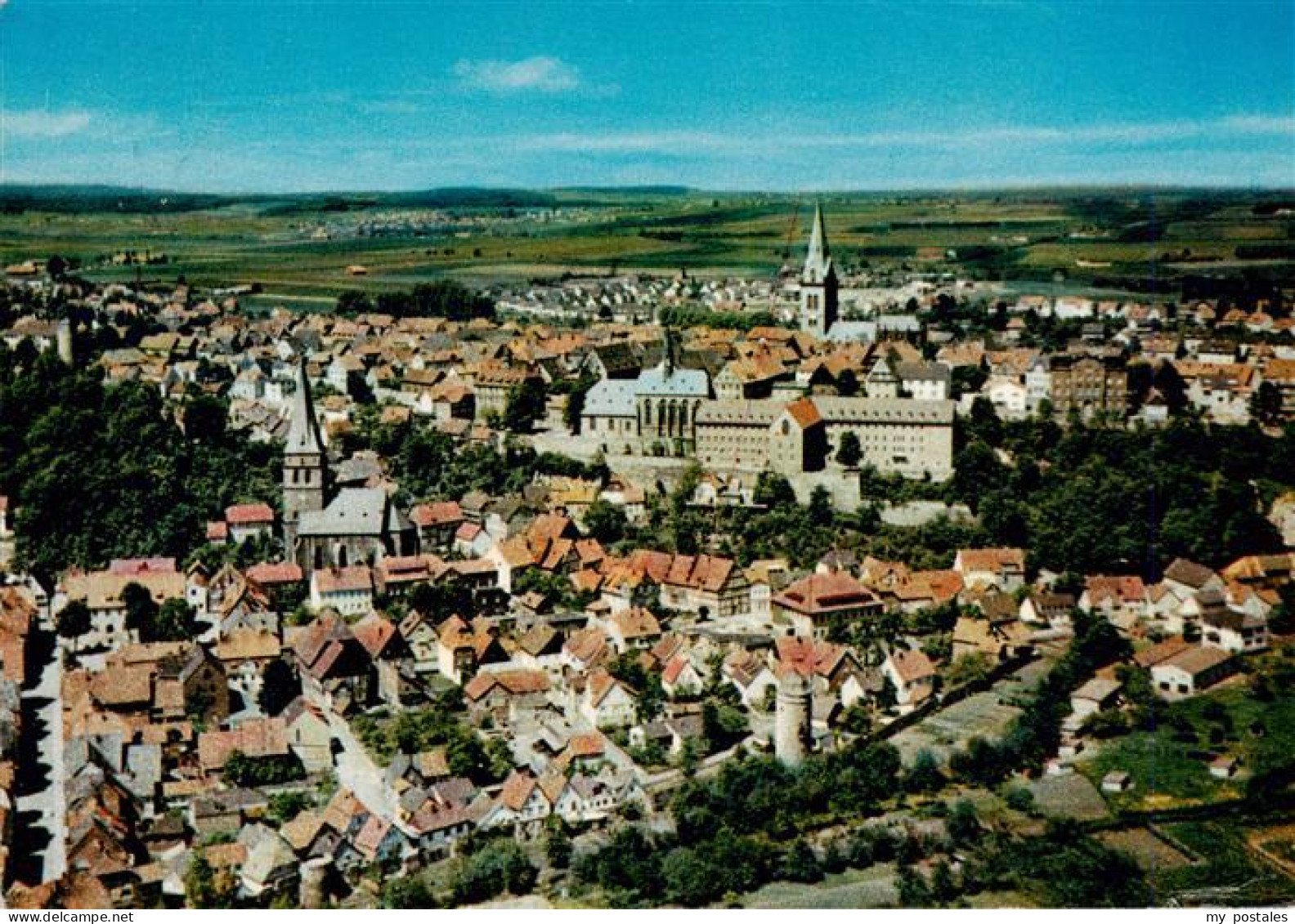 73935082 Warburg_Westfalen Fliegeraufnahme Mit Schloss Und Kirche - Warburg