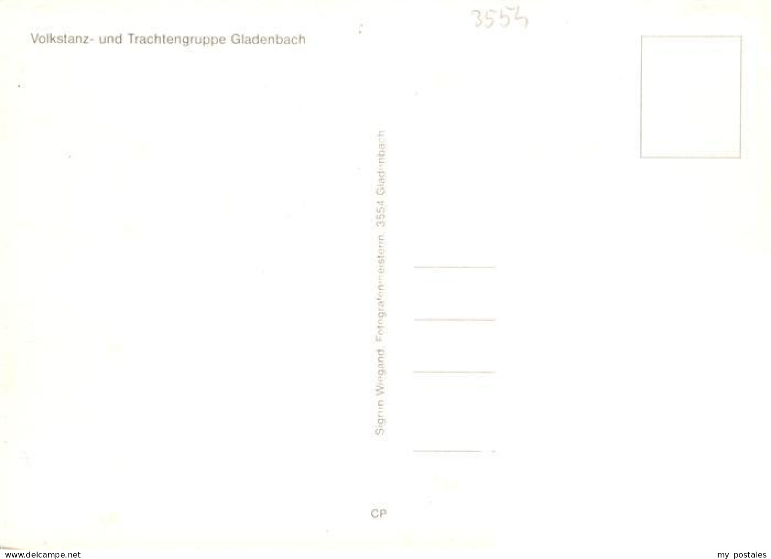 73935035 Gladenbach Volkstanz Und Trachtengruppe Gladenbach - Autres & Non Classés