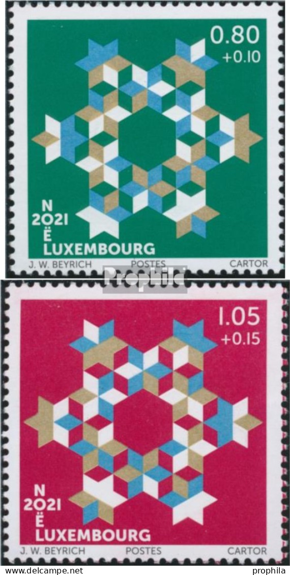 Luxemburg 2288-2289 (kompl.Ausg.) Postfrisch 2021 Weihnachten - Neufs