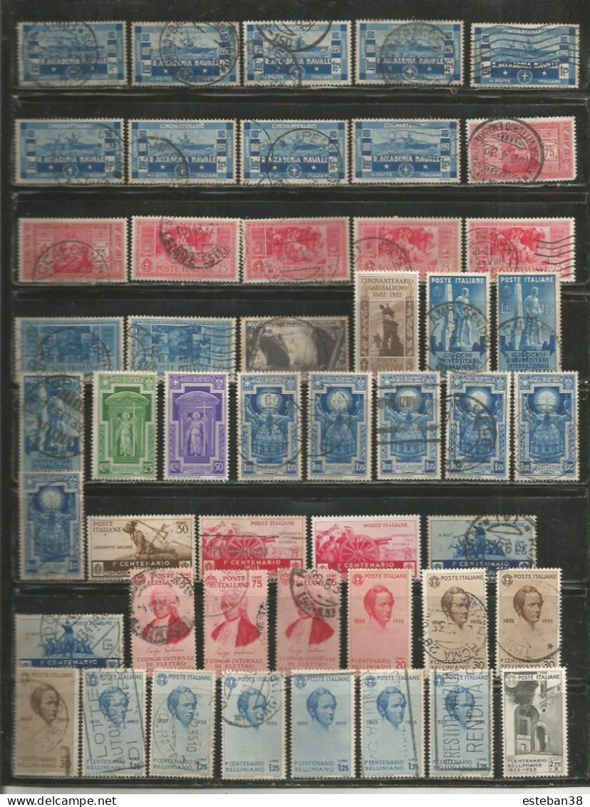 Italie Timbres Diverses - Sammlungen