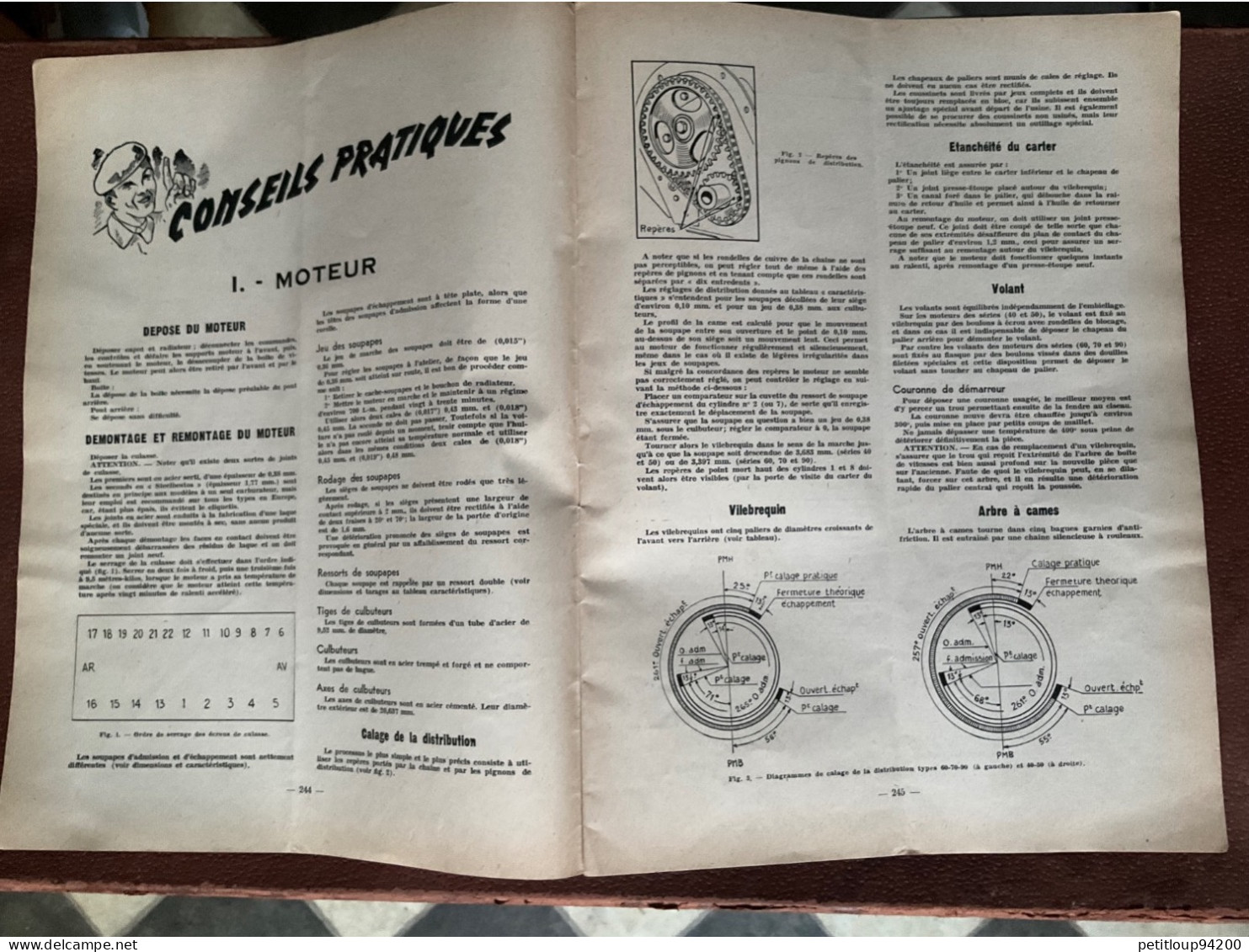 REVUE TECHNIQUE Automobile  BUICK  Étude du Moteur Diesel CITROËN  Juin 1949