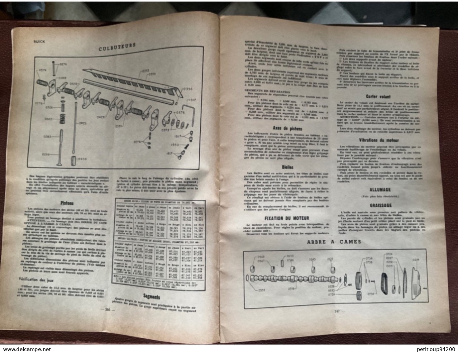 REVUE TECHNIQUE Automobile  BUICK  Étude du Moteur Diesel CITROËN  Juin 1949