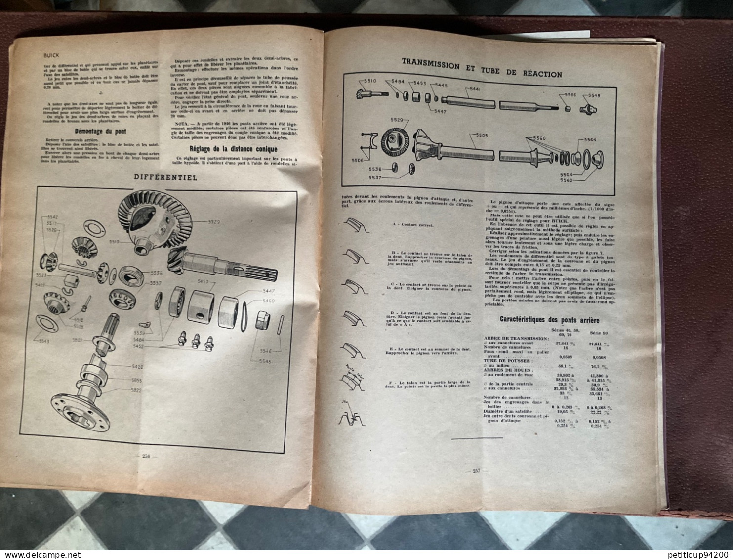 REVUE TECHNIQUE Automobile  BUICK  Étude du Moteur Diesel CITROËN  Juin 1949