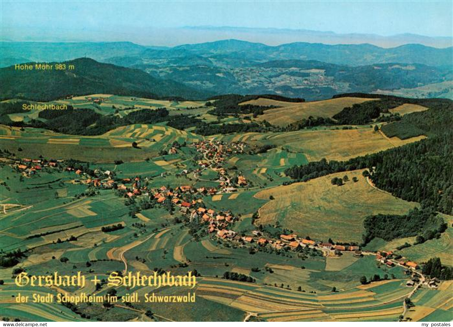 73934999 Schlechtbach_Schopfheim_Schwarzwald Fliegeraufnahme Mit Hohe Moehr - Schopfheim