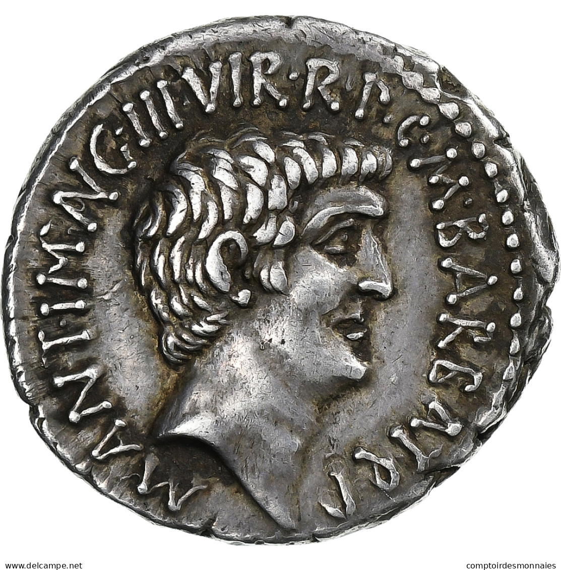 Marc Antoine & Octave, Denier, 41 BC, Éphèse, Argent, SUP, Crawford:517/2 - Republiek (280 BC Tot 27 BC)