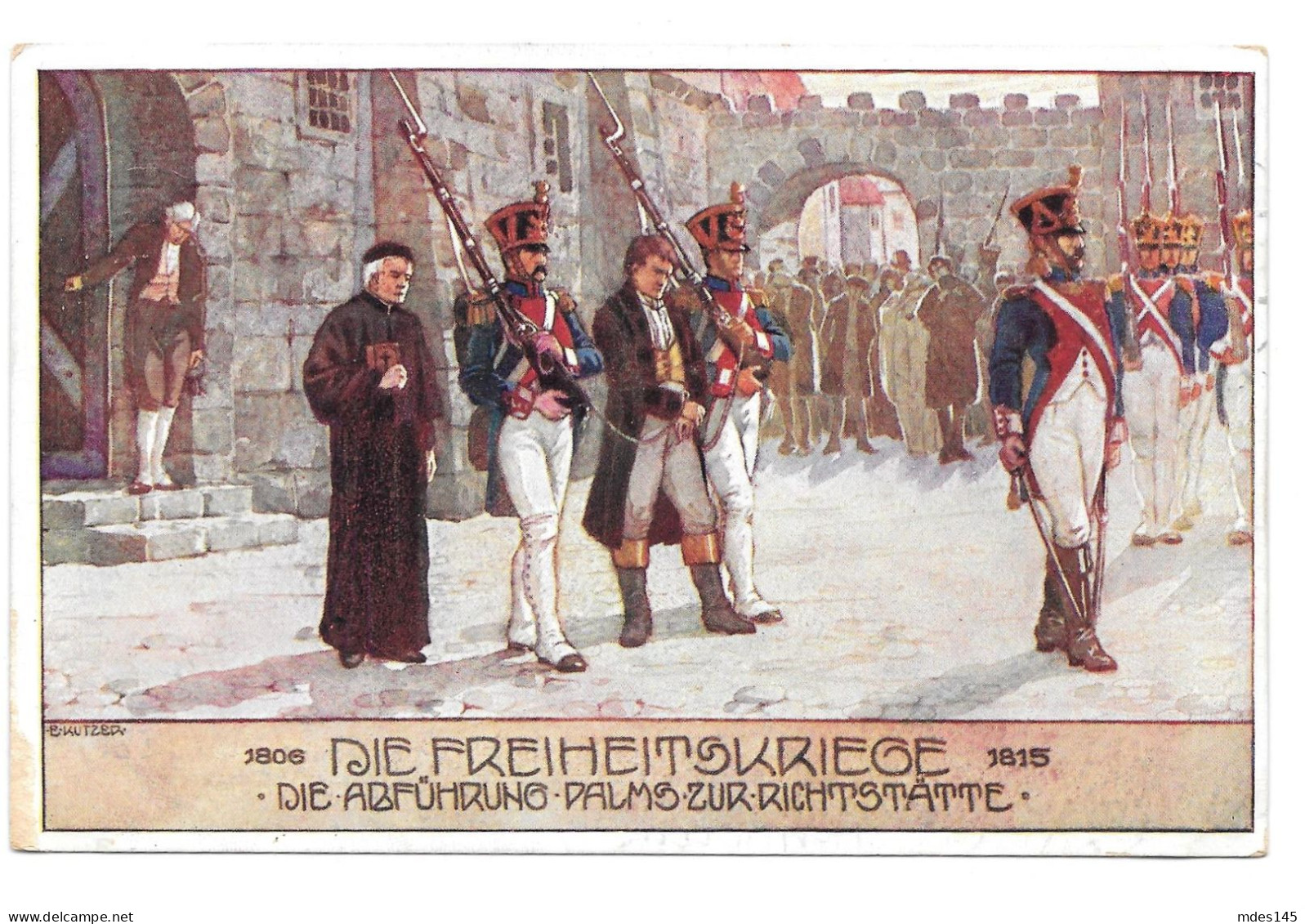 Ernst Kutzer Freiheitskriege Liberation Ostmark Bund Deutscher Osterreicher Postcard Poster Stamp - Pintura & Cuadros