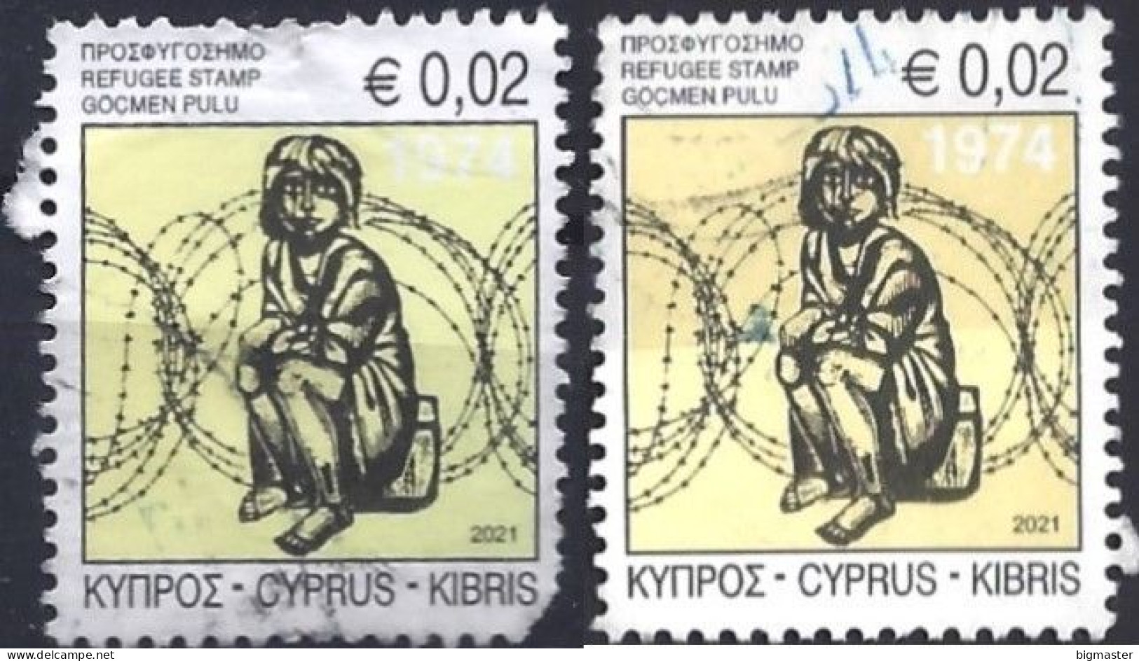 Cipro 2021  Rifugiati 2 Val Fu - Usados