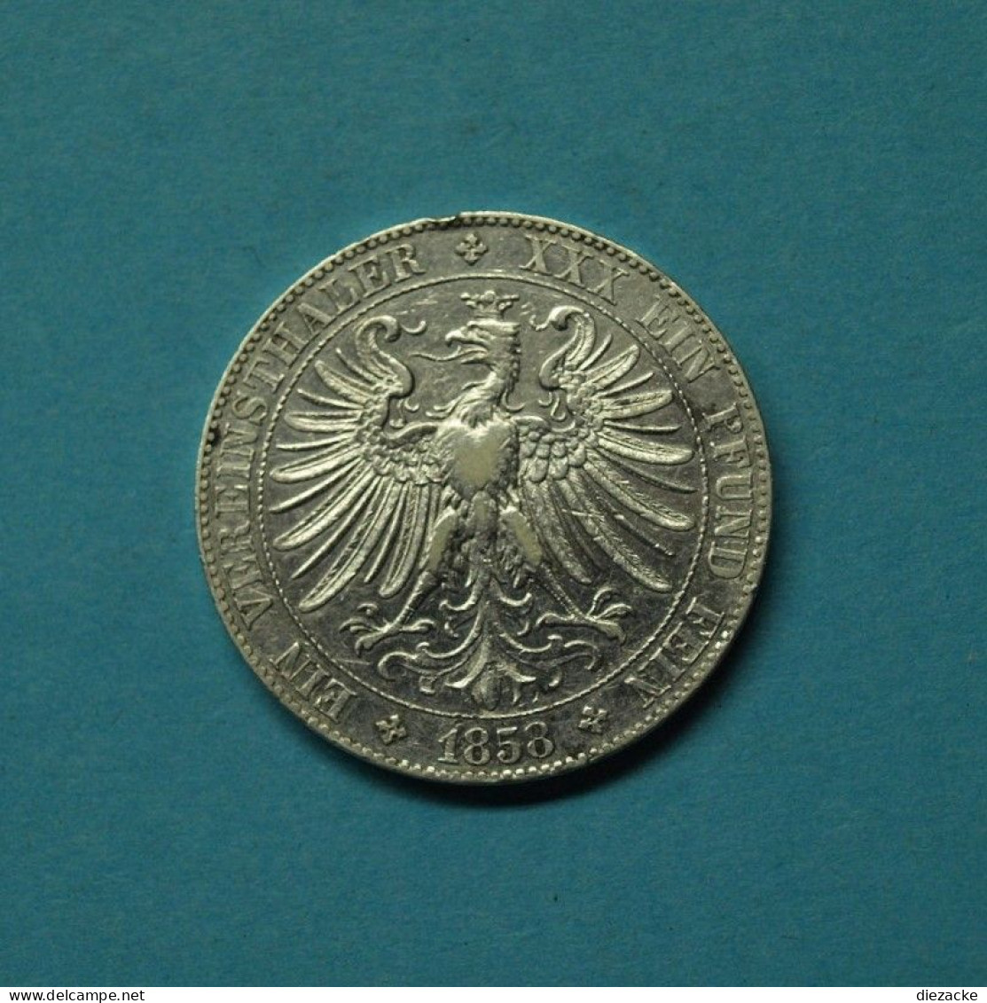 Freie Stadt Frankfurt 1858 1 Vereinstaler (EM010 - Taler Et Doppeltaler