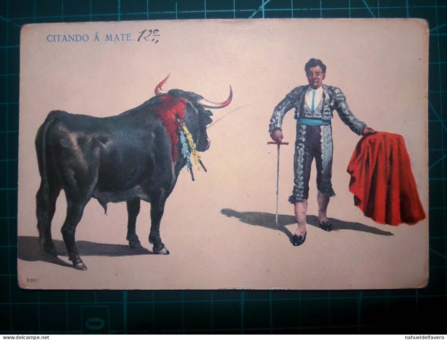 CARTE POSTALE, ESPAGNE. Belles Illustrations De Corridas, Toreros, Taureaux, Fentes Et Autres Mouvements. Pleine Couleur - Corrida