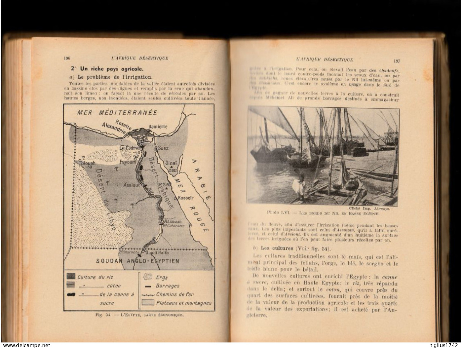 Géographie. Cours Complémentaire Ecoles Pratiques. Première Année. Direction A. Cholley, Années 40 50 ? - 12-18 Jaar