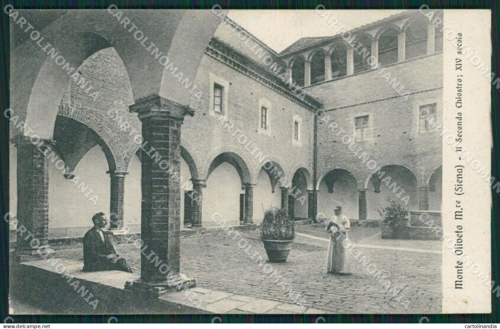 Siena San Gimignano Monte Oliveto Convento Cartolina KV1924 - Siena