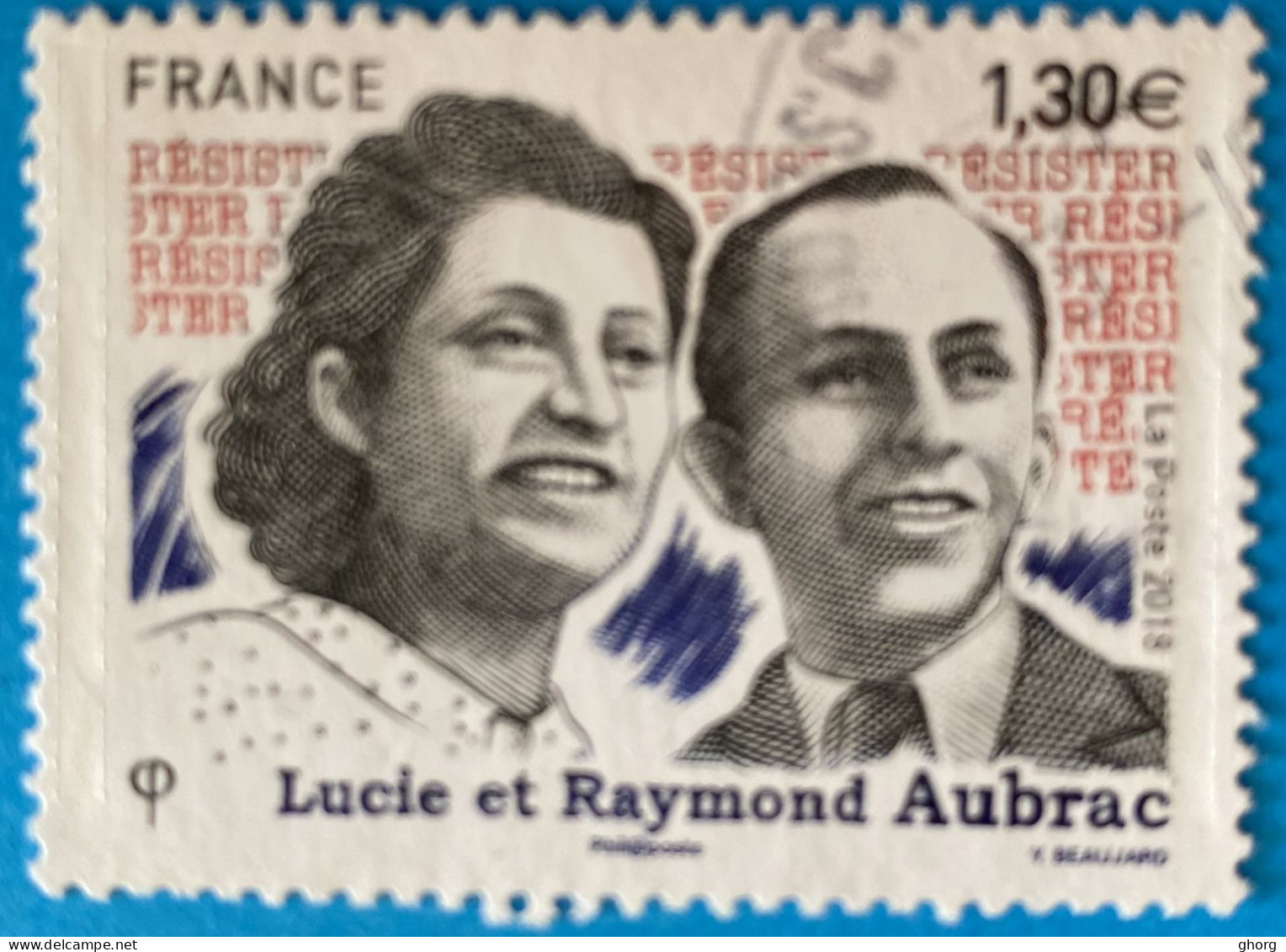 France 2018 : Lucie Et Raymond Aubrac, Résistants N° 5219 Oblitéré - Usati