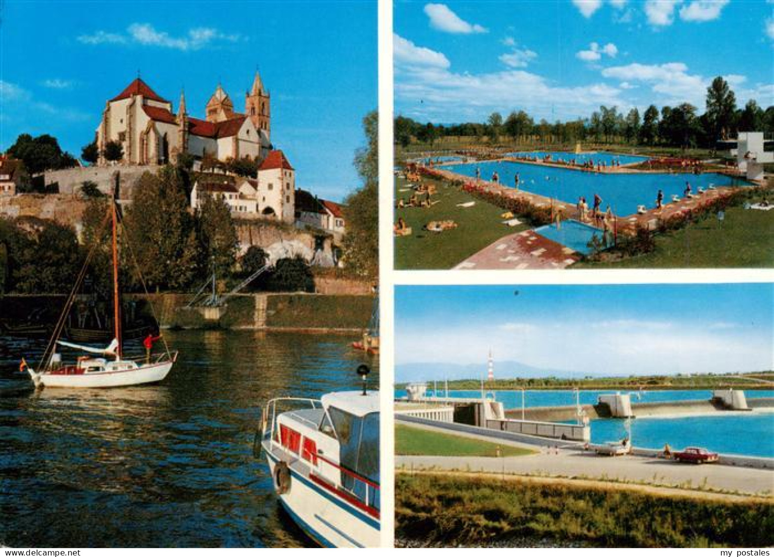 73934795 Breisach_Rhein St Stephansmuenster Freibad Stauwehr - Breisach