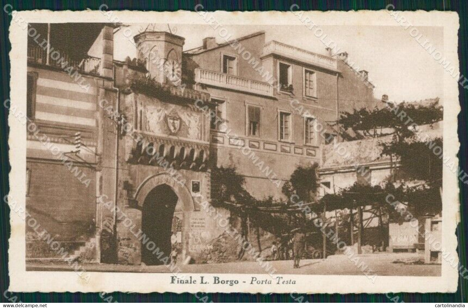 Savona Finale Ligure Borgo Cartolina KV1942 - Savona