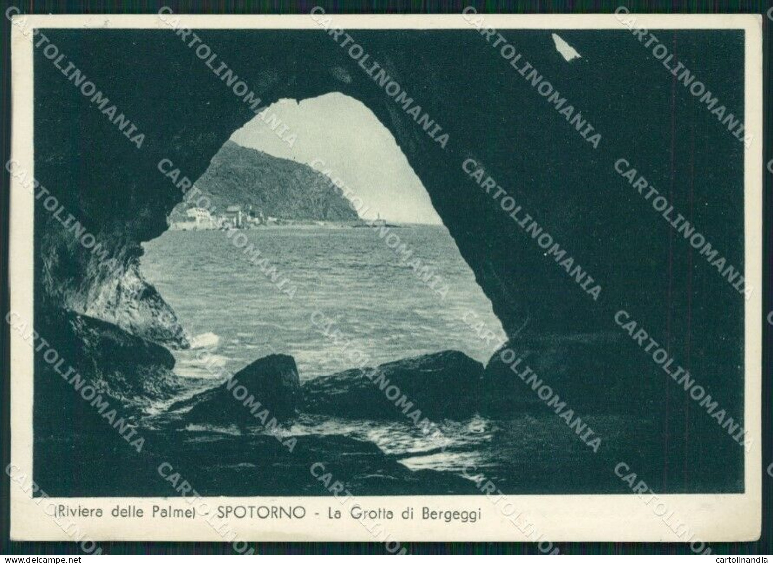 Savona Spotorno Grotta Di Bergeggi FG Cartolina HB4530 - Savona