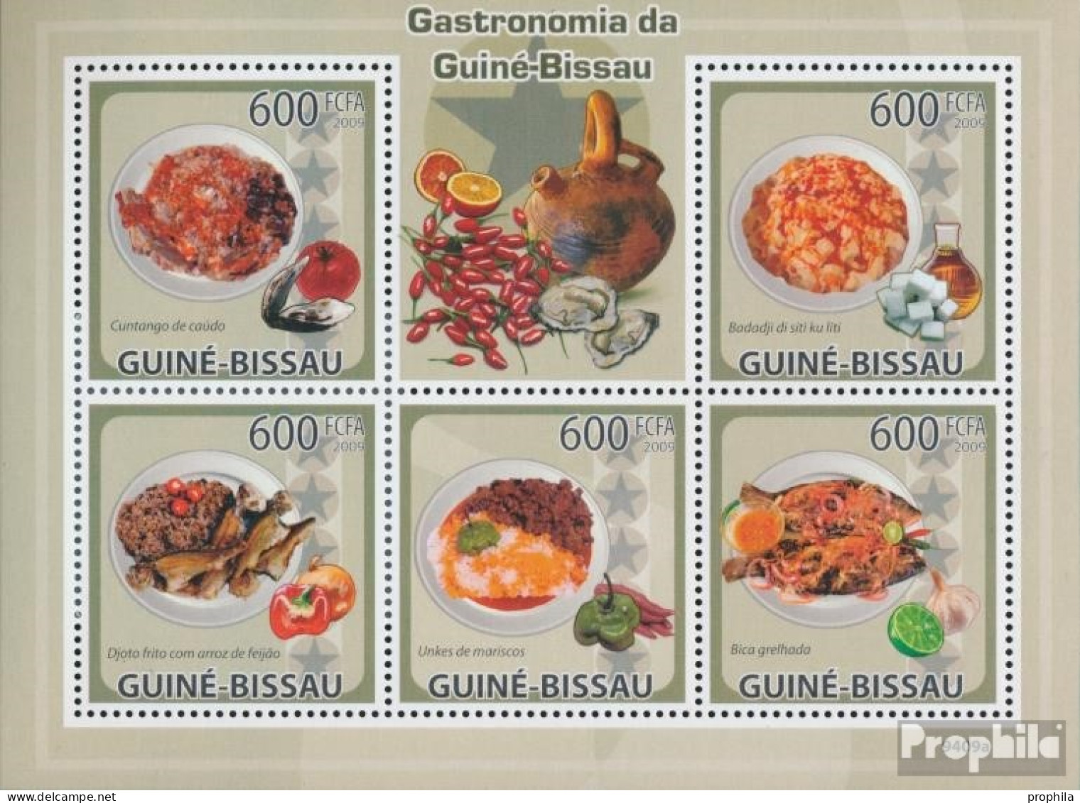 Guinea-Bissau 4367-4371 Kleinbogen (kompl. Ausgabe) Postfrisch 2009 Gastronomie Von Guinea-Bissau - Guinea-Bissau