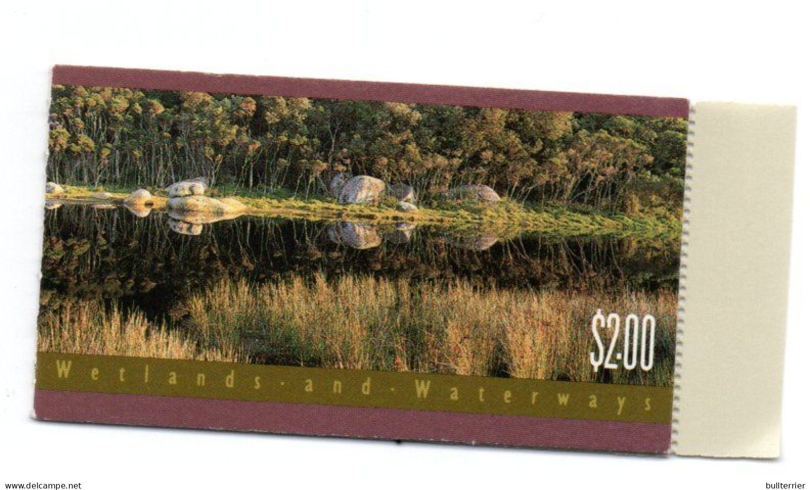 AUSTRALIA- 19910 WATERWAYS $2  BOOKLET COMPLETE MINT NEVER HINGED - Cuadernillos