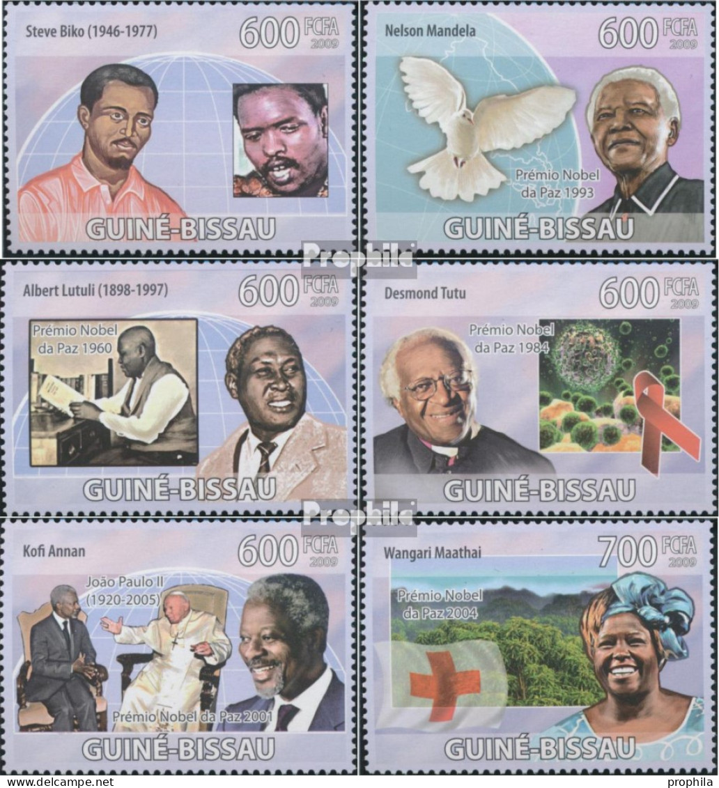 Guinea-Bissau 4265-4270 (kompl. Ausgabe) Postfrisch 2009 Verteidiger Des Friedens - Guinée-Bissau