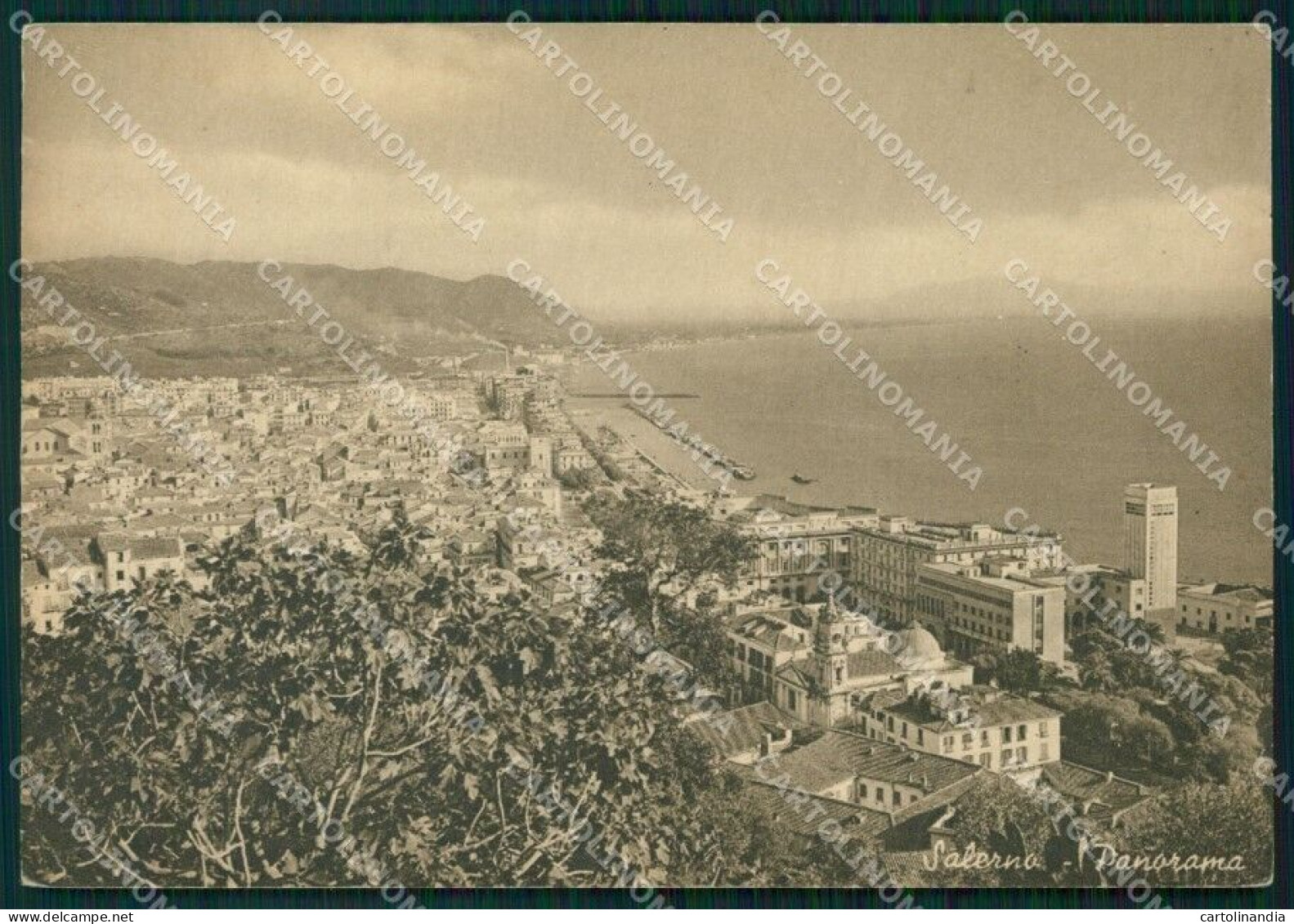 Salerno Città SCOLLATA PIEGA FG Cartolina HB4600 - Salerno