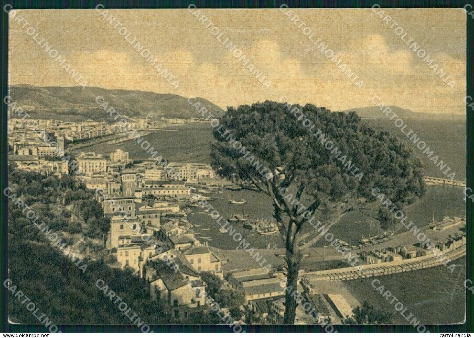 Salerno Città PIEGHINA FG Cartolina HB4625 - Salerno